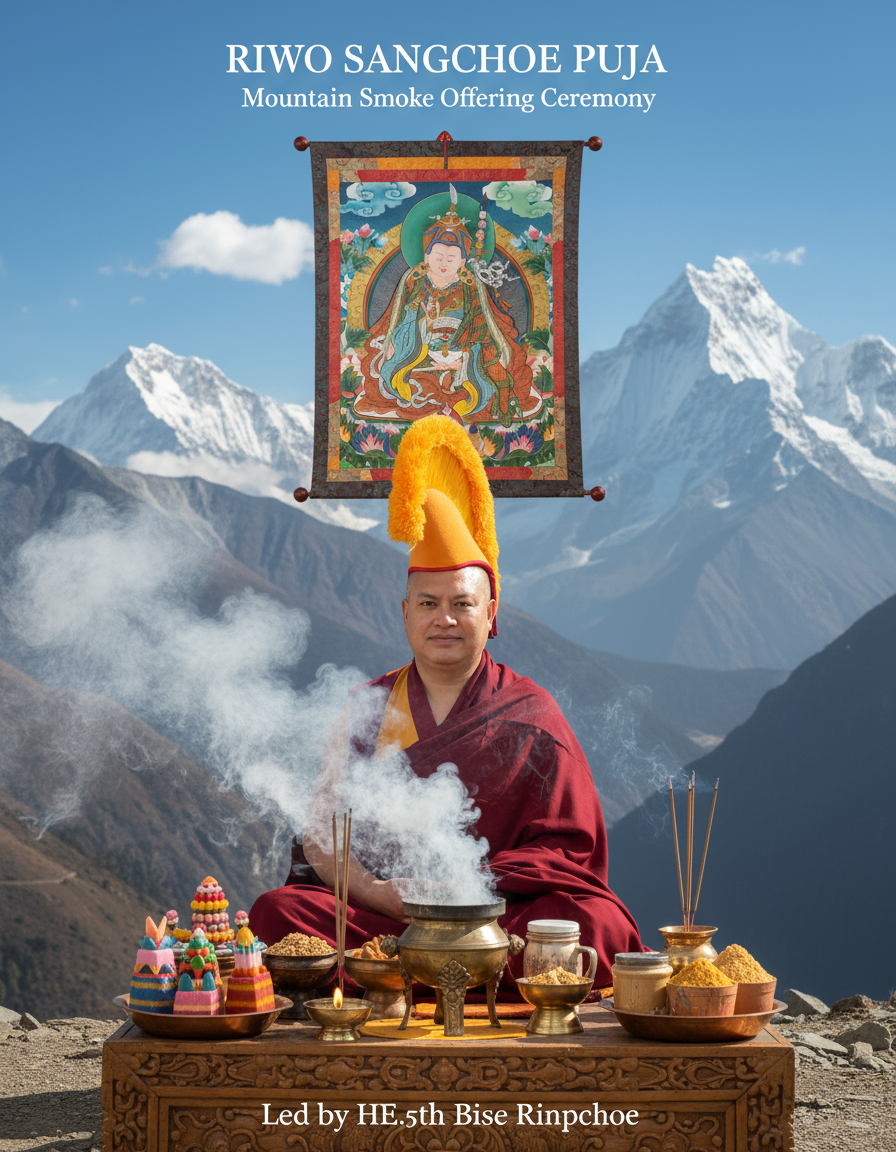 Riwo Sangchö — Smoke Offering to Guru Rinpoche & All Bodhisattvas