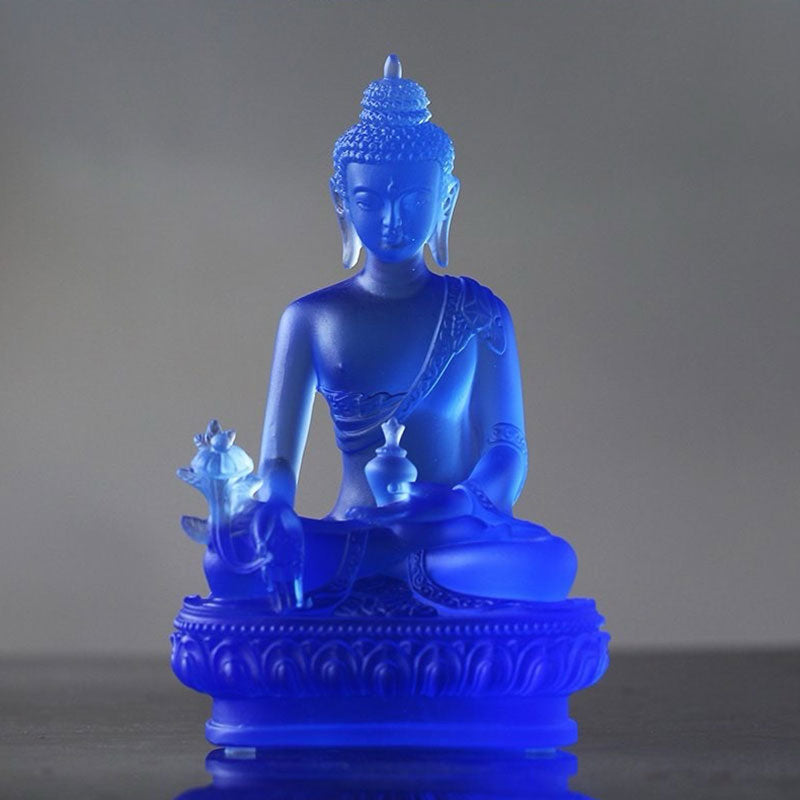 Medicine Buddha image at Tashi Gephelling Buddhist Centre, a refuge of healing and blessing for the living and the departed