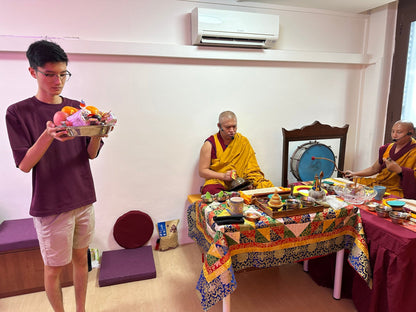Offerings presented during the Torma Gyaltsak prayer