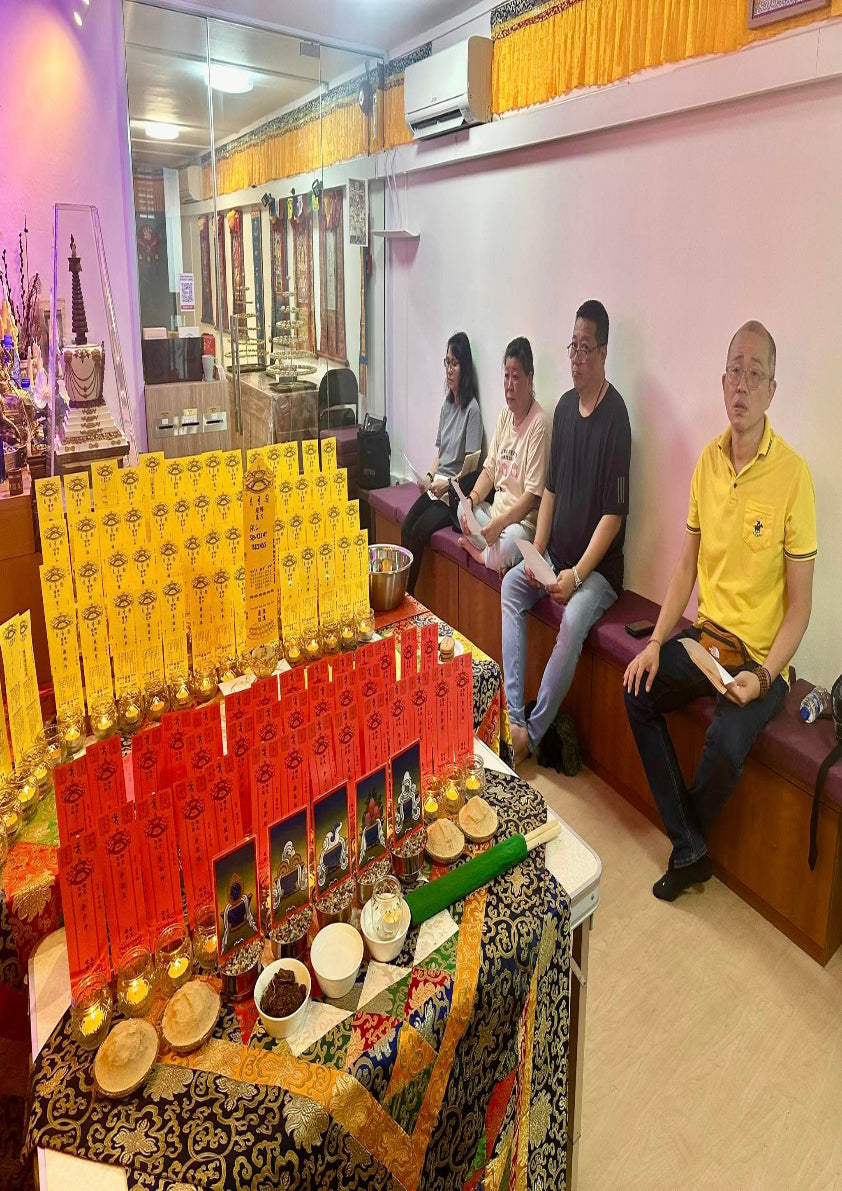 Medicine Buddha Jangwa prayer ceremony at Tashi Gephelling Buddhist Centre