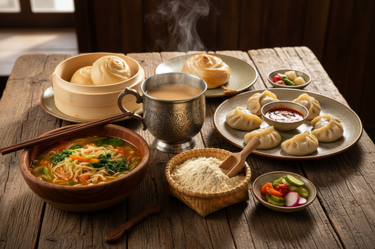 Sera Samlo Khangtsen Losar (New Year) Food Offering