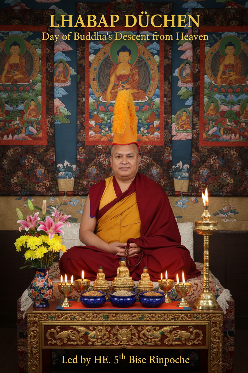 Lhabab Düchen — Day of Buddha’s Descent from Heaven