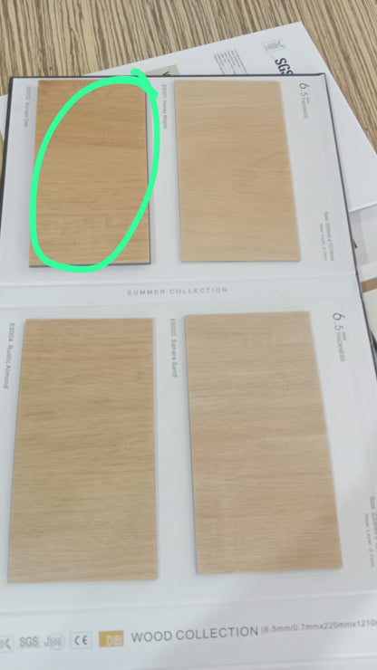 Sunset Oak flooring chosen for the walkway from the lift to the kitchen